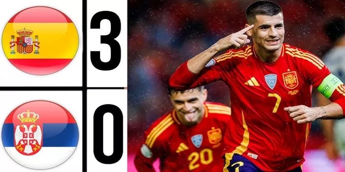 Highlight Pertandingan Serbia vs Spanyol di UEFA Nations League