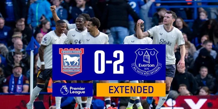 Pertandingan Pertama Everton Taklukkan Ipswich Town 0-2 di Portman Road