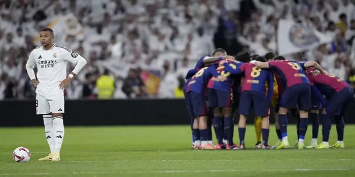 Laga Antara Barcelona vs Real Madrid, Lewandowski Full Senyum, Mbappe Full Offside