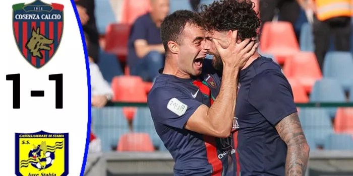 Cosenza dan Juve Stabia Tampilkan Permainan Seru Berakhir 1-1