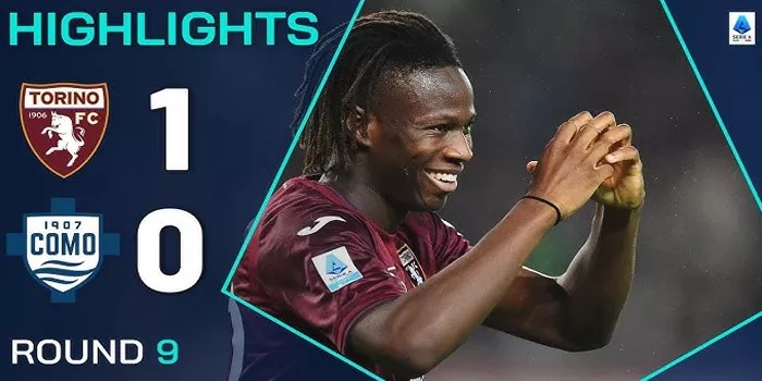 Alieu Njie Jadi Pahlawan: Gol Tunggal Bawa Torino Menang atas Como