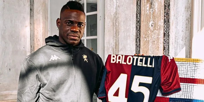 Come Back ke Serie A, Mario Balotelli Sekarang Berseragam Genoa!