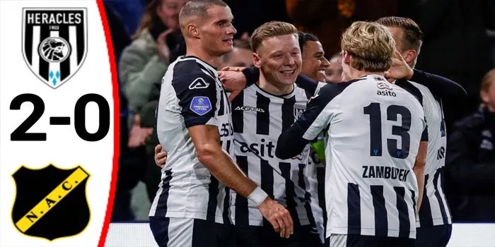 Heracles Akhiri Pertandingan dengan Unggul 2-0 atas NAC
