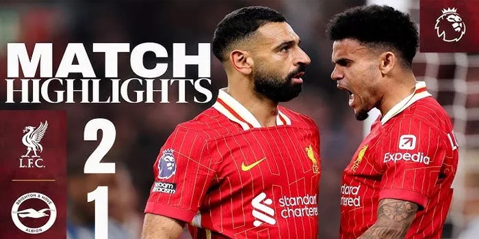Liga Inggris – Hasil Pertandingan Liverpool 2-1 Brighton, 02 November 2024