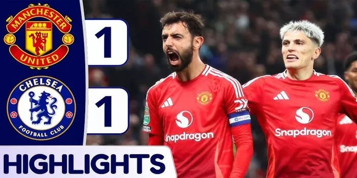 Liga Inggris – Hasil Pertandingan Manchester United 1-1 Chealsea, 3 November 2024