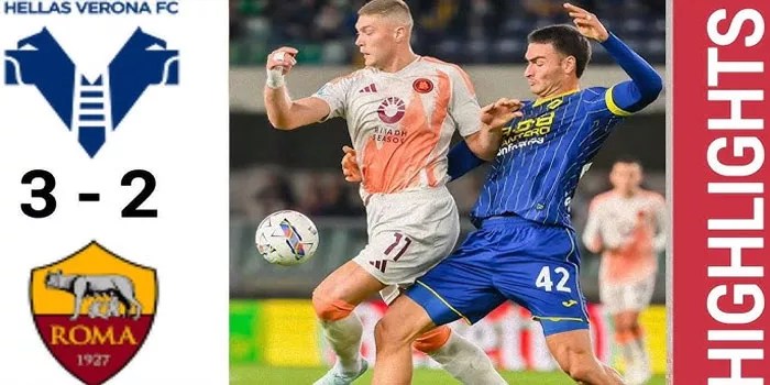 Verona Borong Kemenangan 3-2 Atas Roma Dalam Duel Ketat