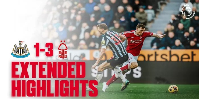 Hasil Pertandingan Nottingham 1-3 Newcastle, 10 November 2024