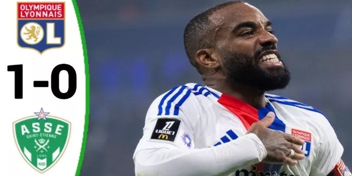 Derby Rhone: Lyon Berhasil Menang Tipis atas AS Saint-Étienne