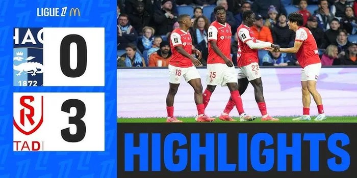 Ligue 1 – Hasil Pertandingan Le Havre 0-3 Stade Reims, 10 Nov 2024