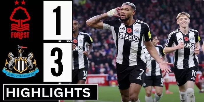 Nottingham Forest Terpuruk Newcastle Menang 3-1