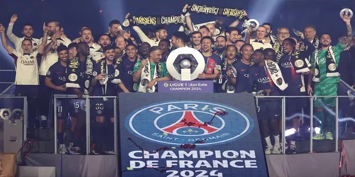 Momen-Momen PSG Rayakan Gelar Juara Ligue 1 Prancis 2023-2024