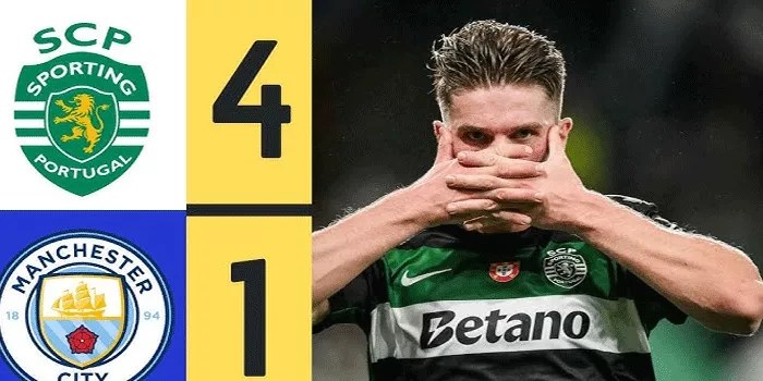 Sporting CP Hancurkan Manchester City 4-1, Kejutan Besar di Etihad