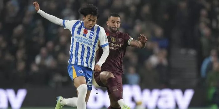 Kekalahan Man City di Markas Brighton, Haaland Akhirnya Kalah