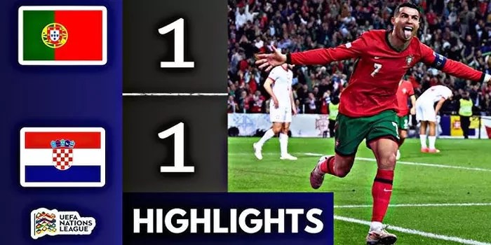 UEFA Nations League – Hasil Imbang Croasia 1-1 Portugal, 19 Nov 2024