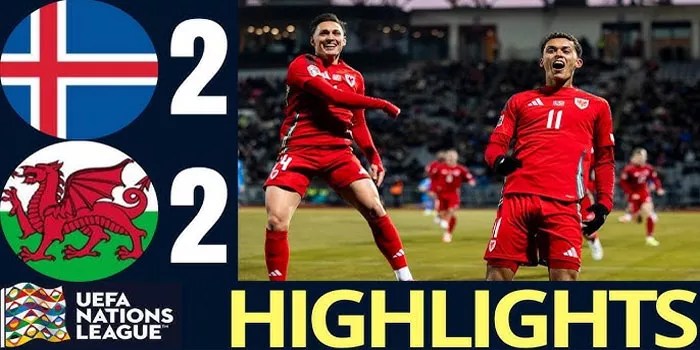 UEFA Nations League – Hasil Wales 4-1 Iceland, 19 Nov 2024