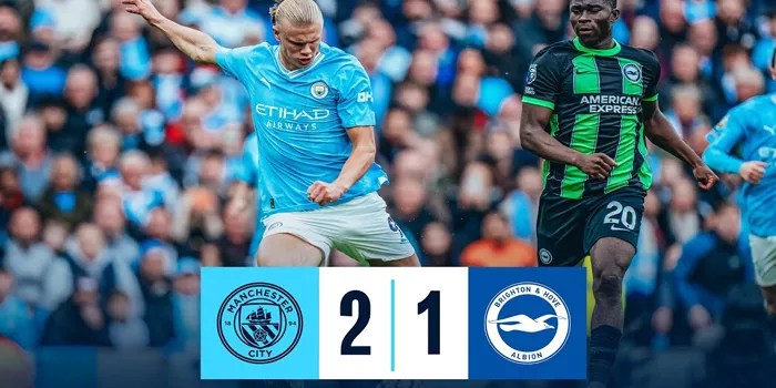 Premier League: Brighton Hanya Kalahkan Manchester City 2-1