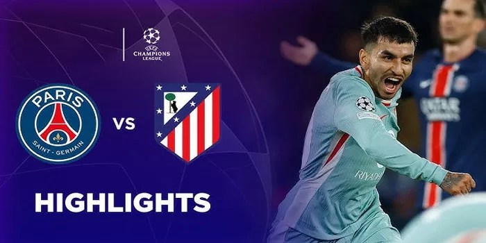 PSG vs Atlético Madrid dengan Skor 1-2 di Champions League