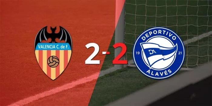 Valencia 2-2 Alaves: Dani Gomes Selamatkan Valencia dengan Gol di Menit Akhir