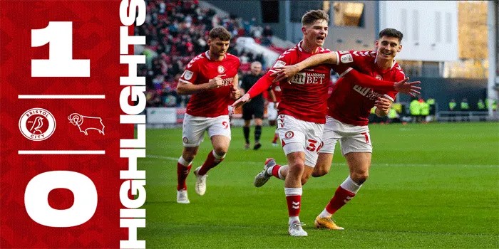 Bristol City 1-0 Derby County: Luke McNally Pastikan Kemenangan untuk Robins