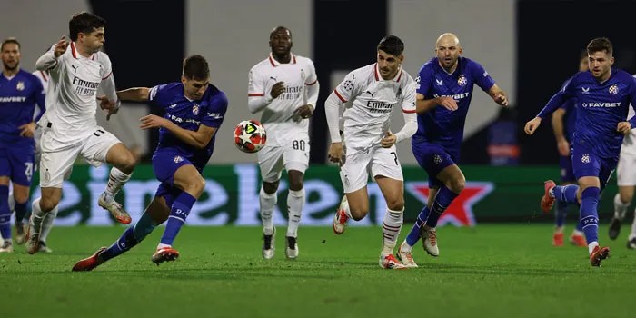 Sepuluh Pemain AC Milan Puas dengan Posisi Playoff Setelah Kalah dari Dinamo