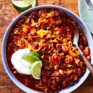 Beef or Turkey Chili over Rice (Child Portion)