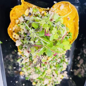 Turkey, Quinoa & Apple Stuffed Roasted Acorn Squash
