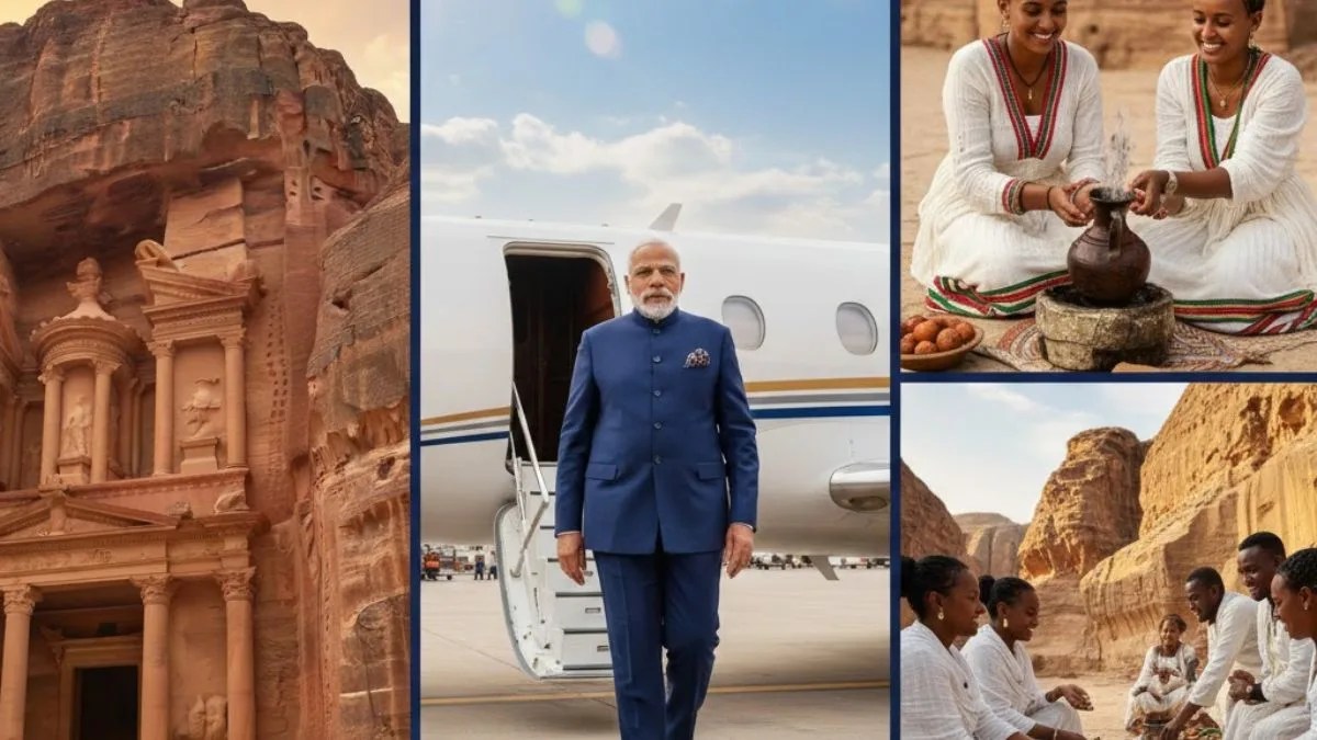 प्रधानमंत्री नरेंद्र मोदी का तीन देशों का दौरा: जॉर्डन, इथियोपिया और ओमान (15–18 दिसंबर)