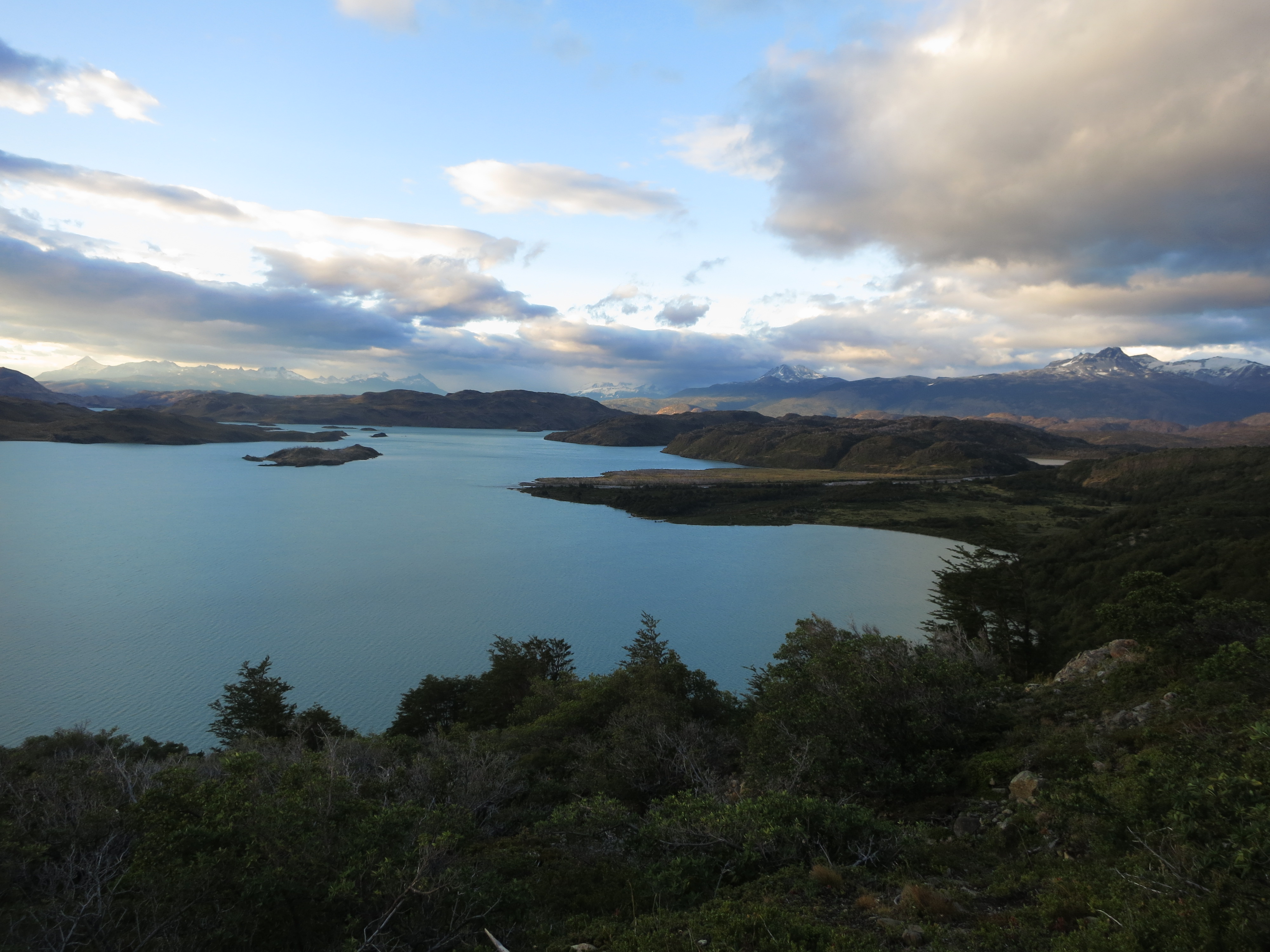 - Enjoying a sunset over one of a dozen turquoise lakes formed by glacial runoff