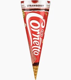 Cornetto Eper 125ml tölcséres