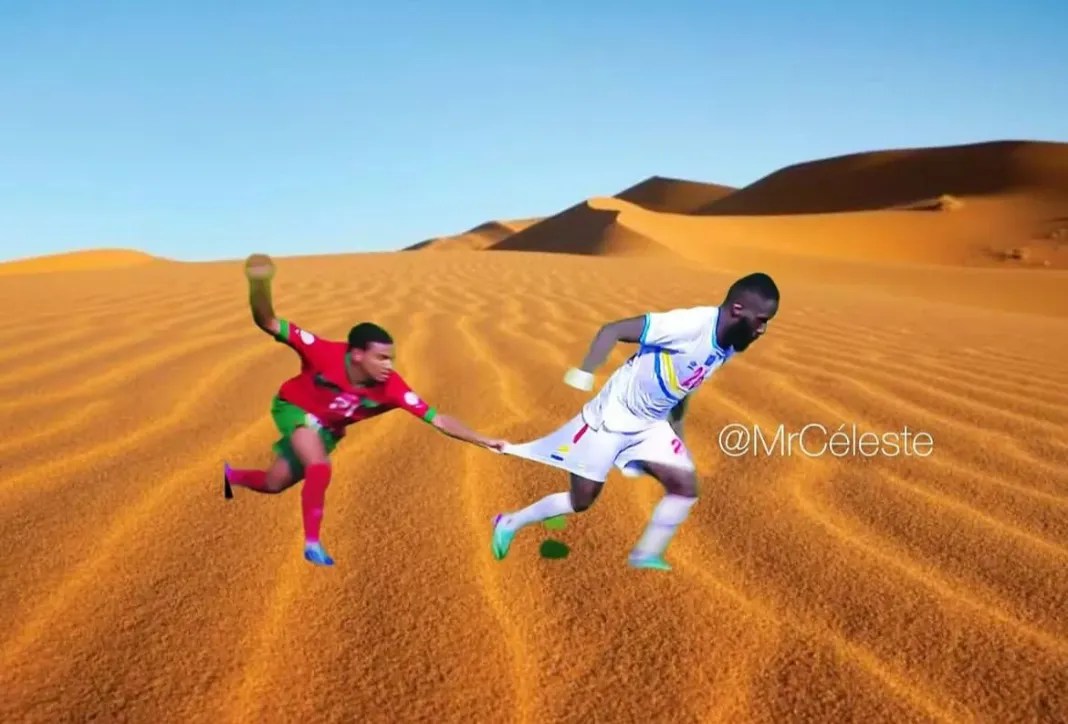 Mème de Masuaku RDC vs Maroc