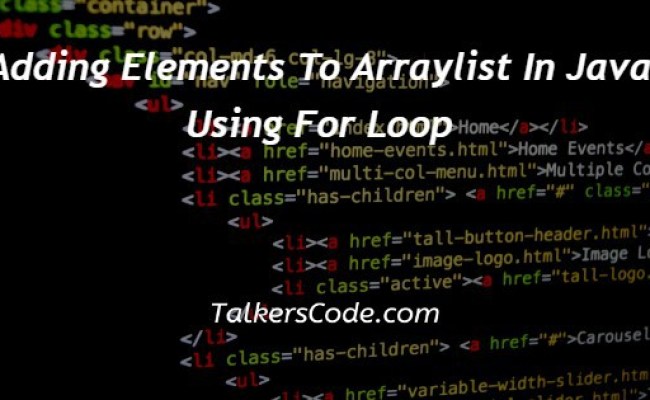 Adding Elements To Arraylist In Java Using For Loop