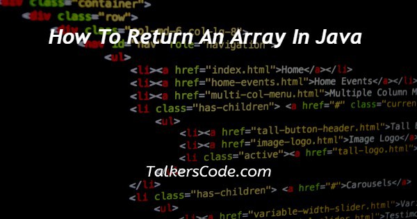 How To Return An Array In Java Pdf Computer Data Computing - Premium Ocean Photo Gallery - Mobile
