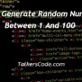 Java Generate Random Number Between 1 And 100