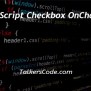 JavaScript Checkbox OnChange