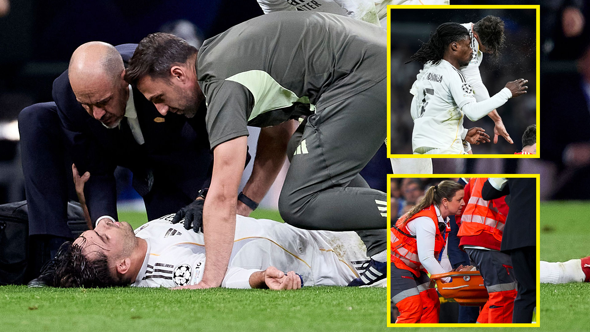 Real Madrid's Raul Asencio Injured: Neck Brace and Ambulance Ride (2026)