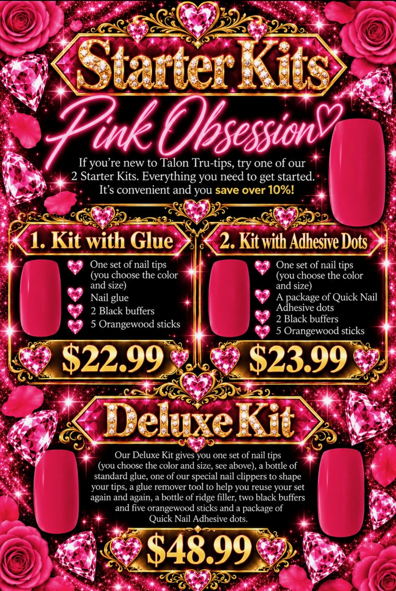 long lasting artificial nail starter kits