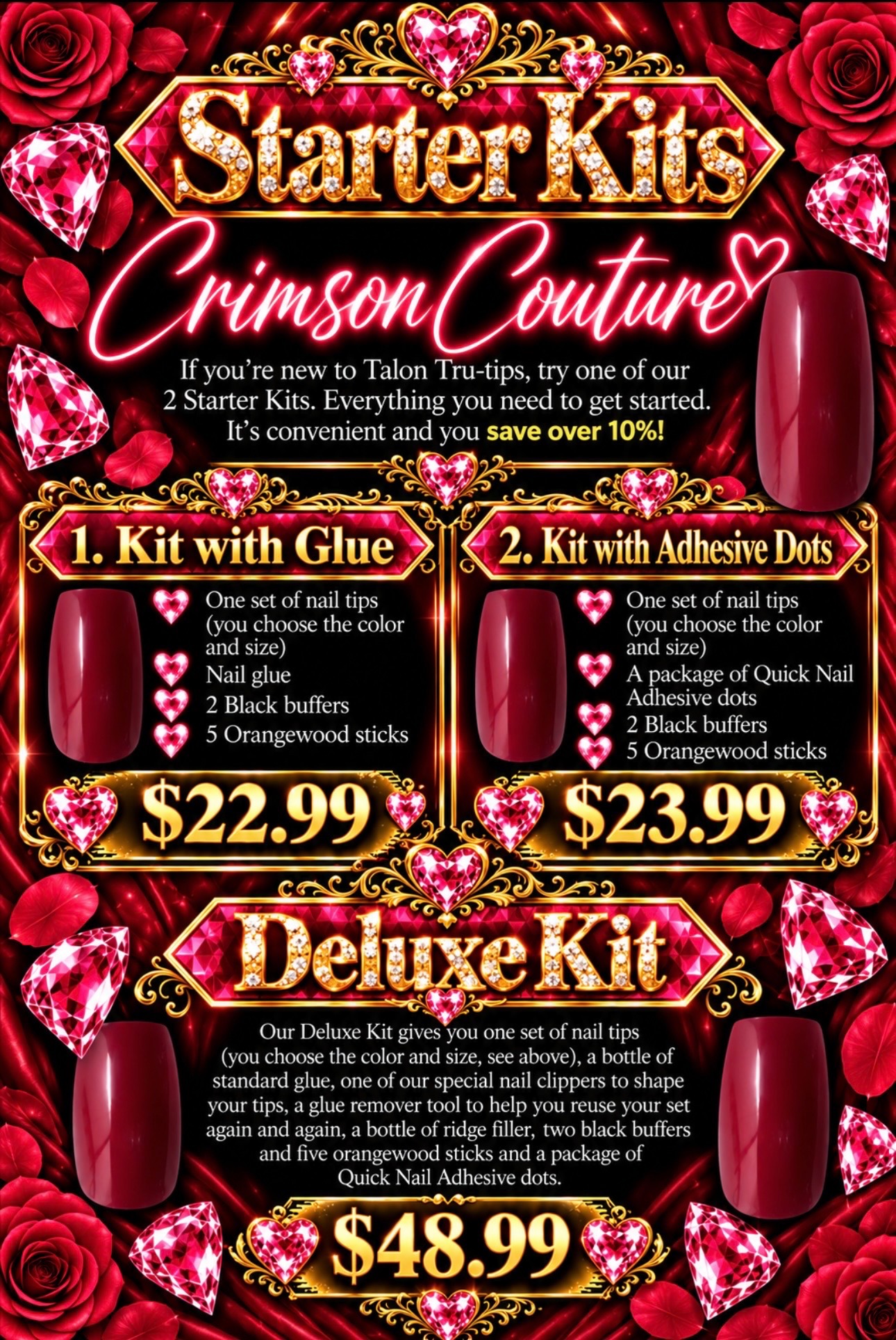 glue on nail starter kits