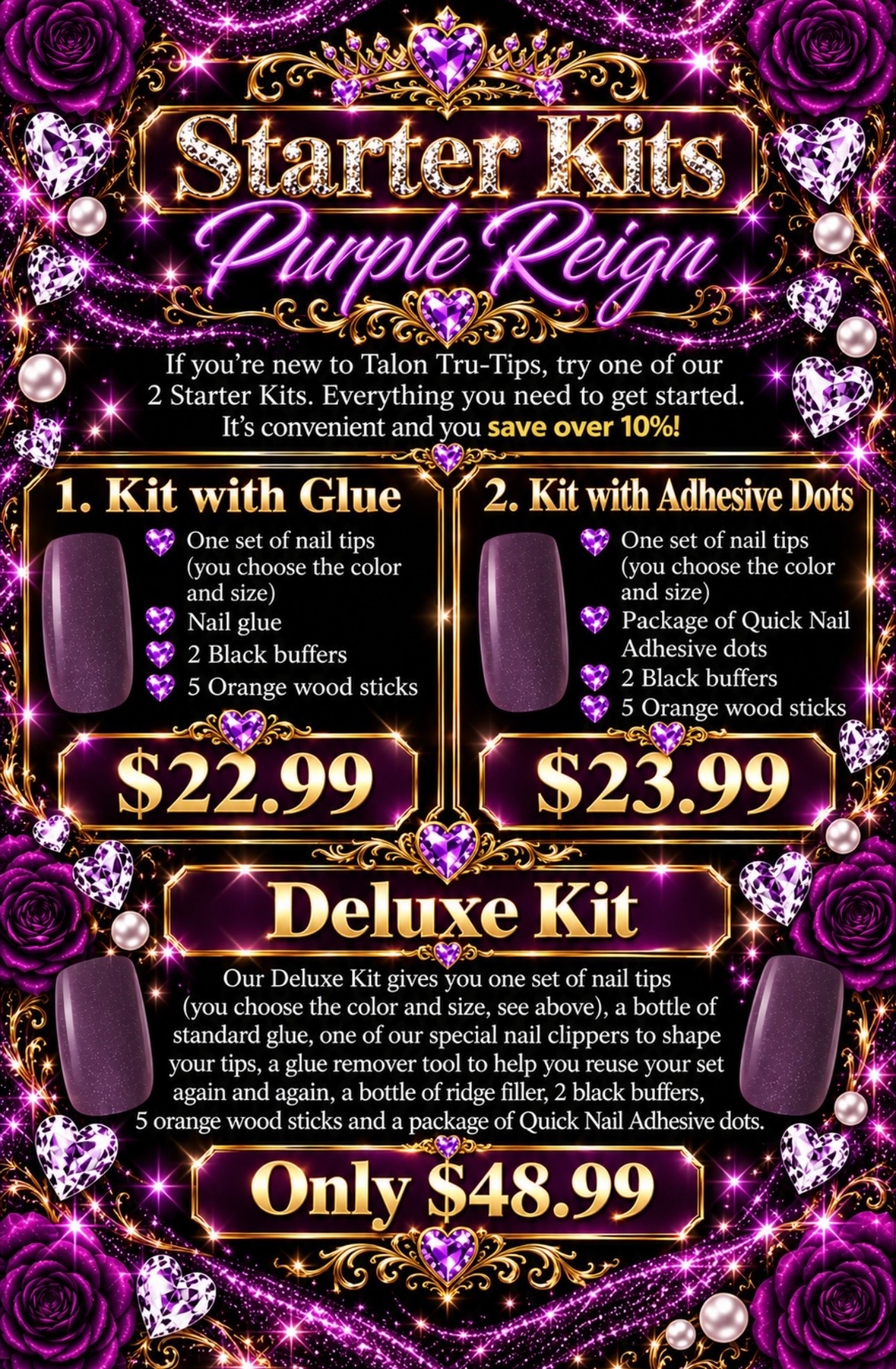 Talon Tru Tips starter kits