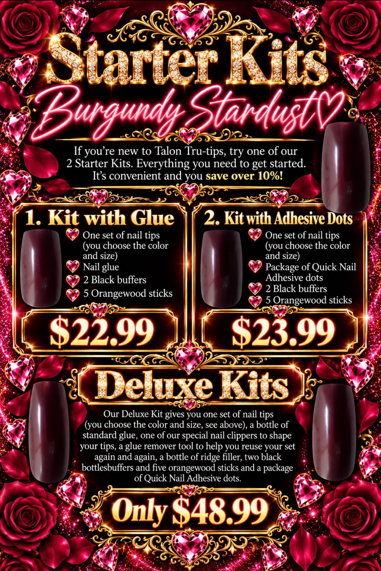 Talon nails Las Vegas starter kits