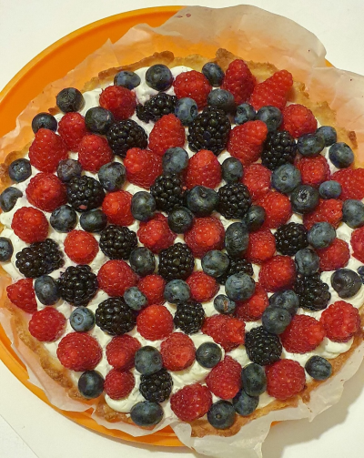 French tart with berries on top a tarte aux fruit rouges