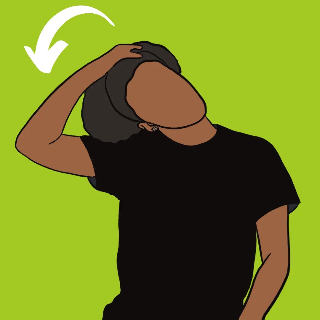 Stretching Illustrations: The Neck Tilt Stretch