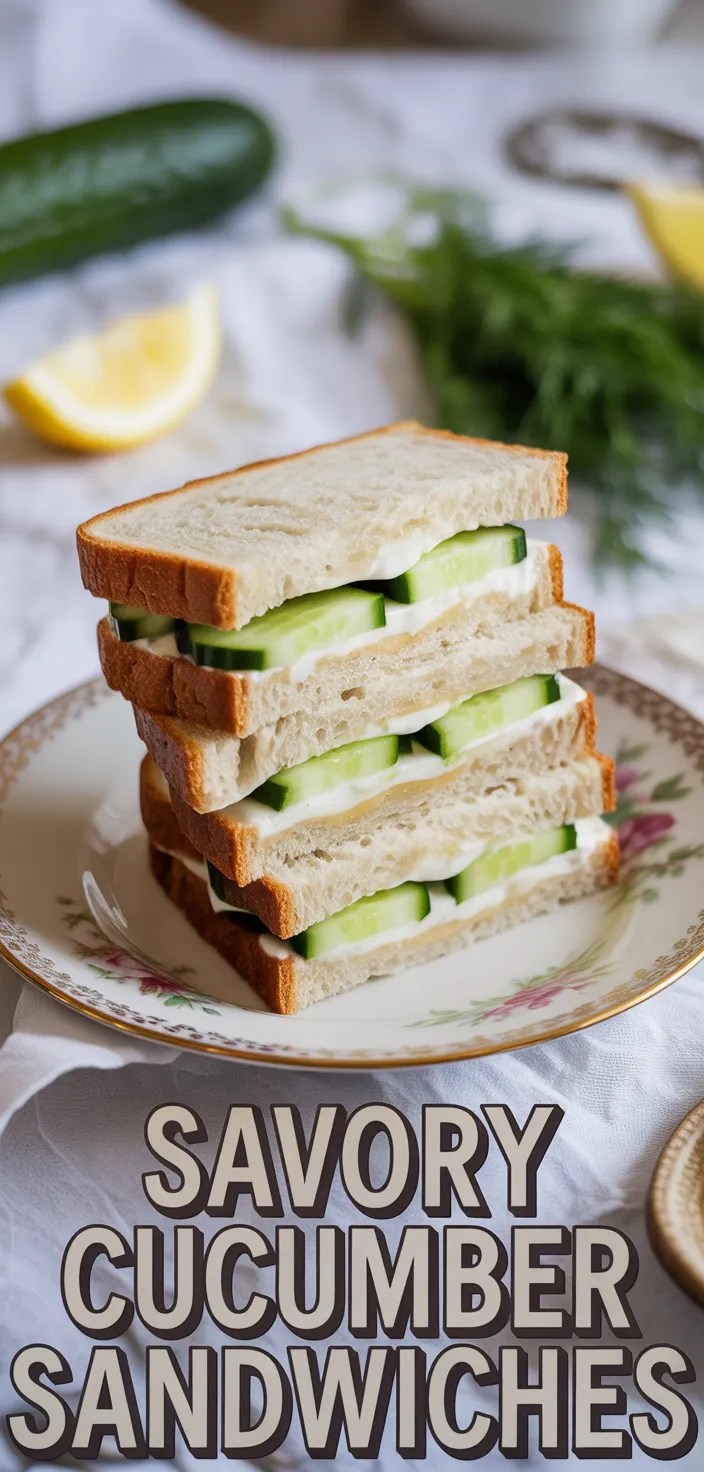 Savory Cucumber Sandwiches Recipe