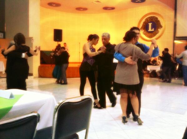 Aspecto de la milonga al inicio