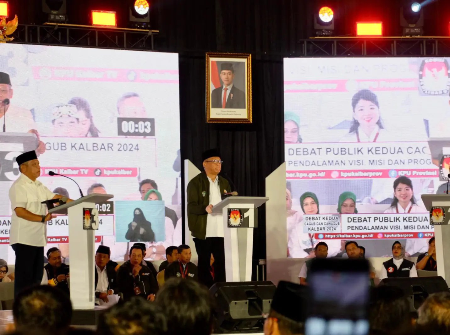 Suasana debat publik kedua Pilgub Kalbar 2024 (Foto: Tim Media Midji-Didi)