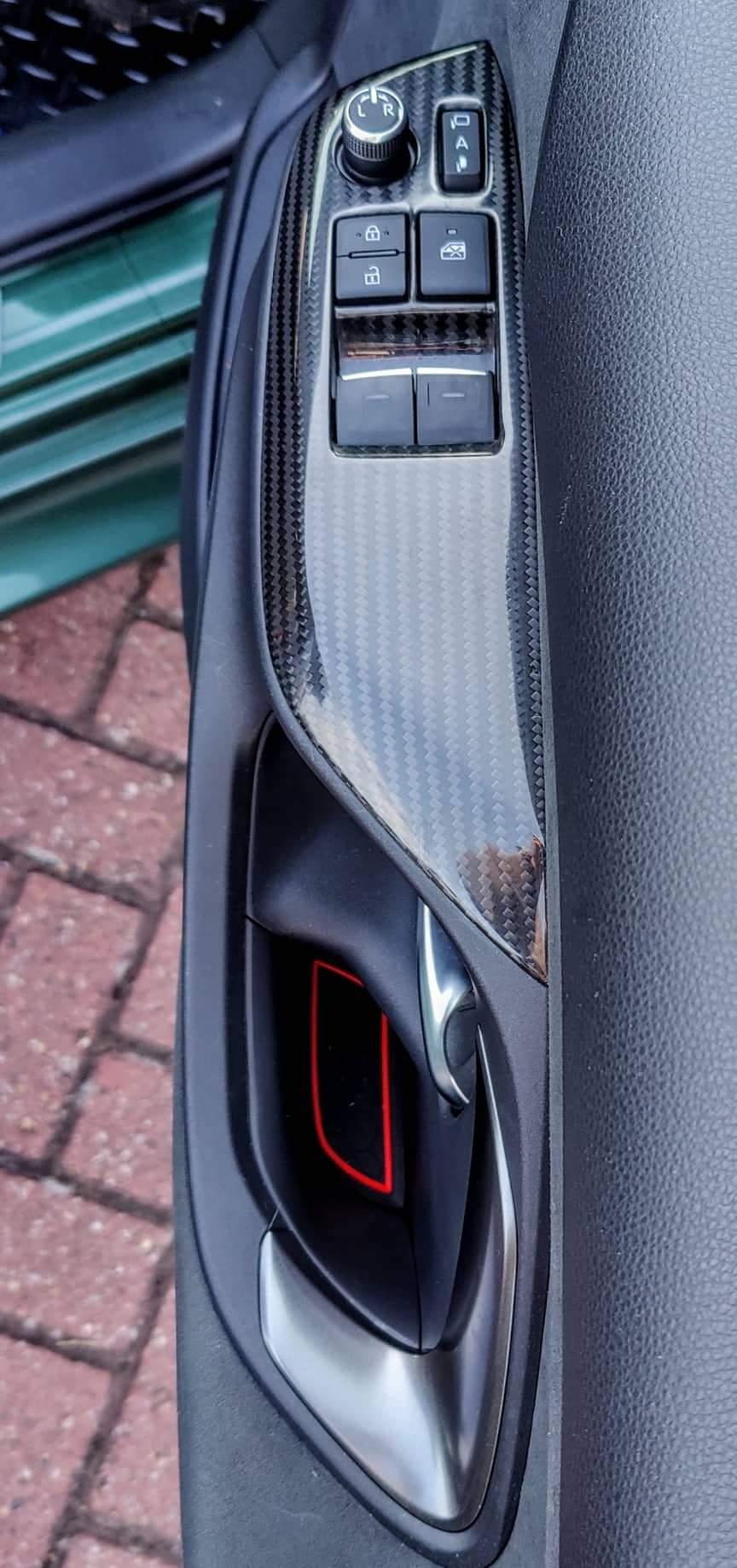carbon fibre window switch panel Tanso Design