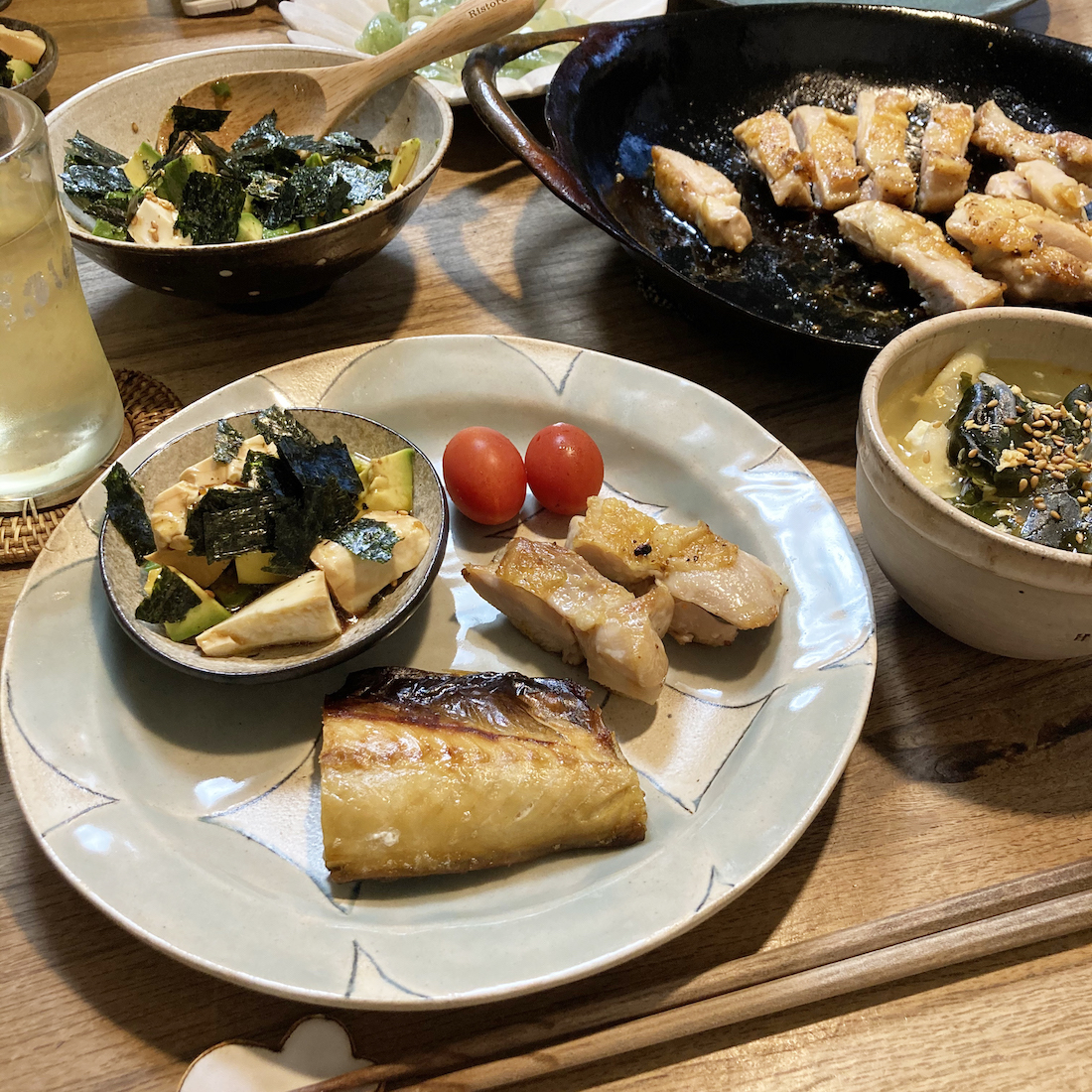 シンプルにグリルチキン