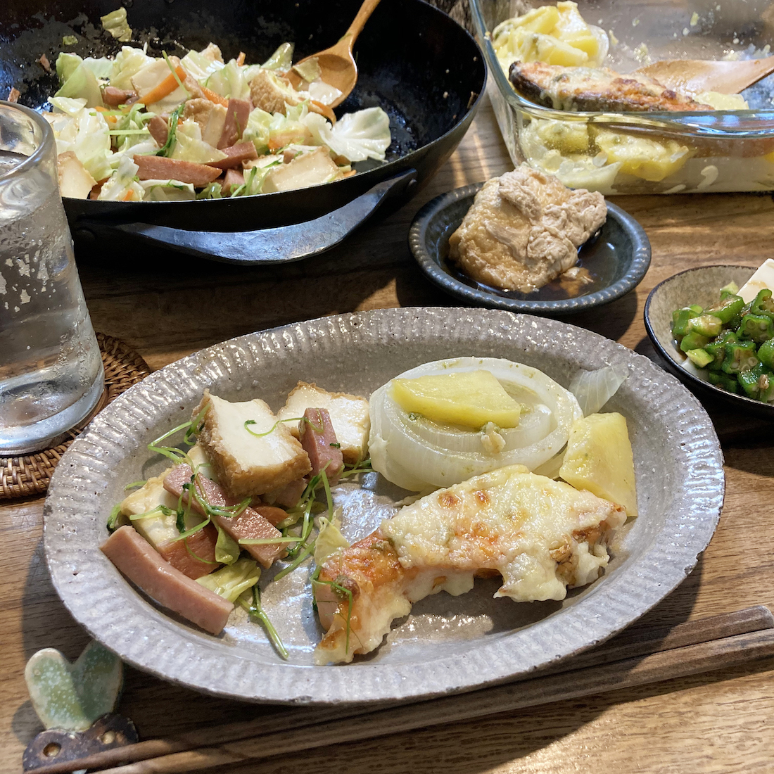 スパムと野菜の炒め物