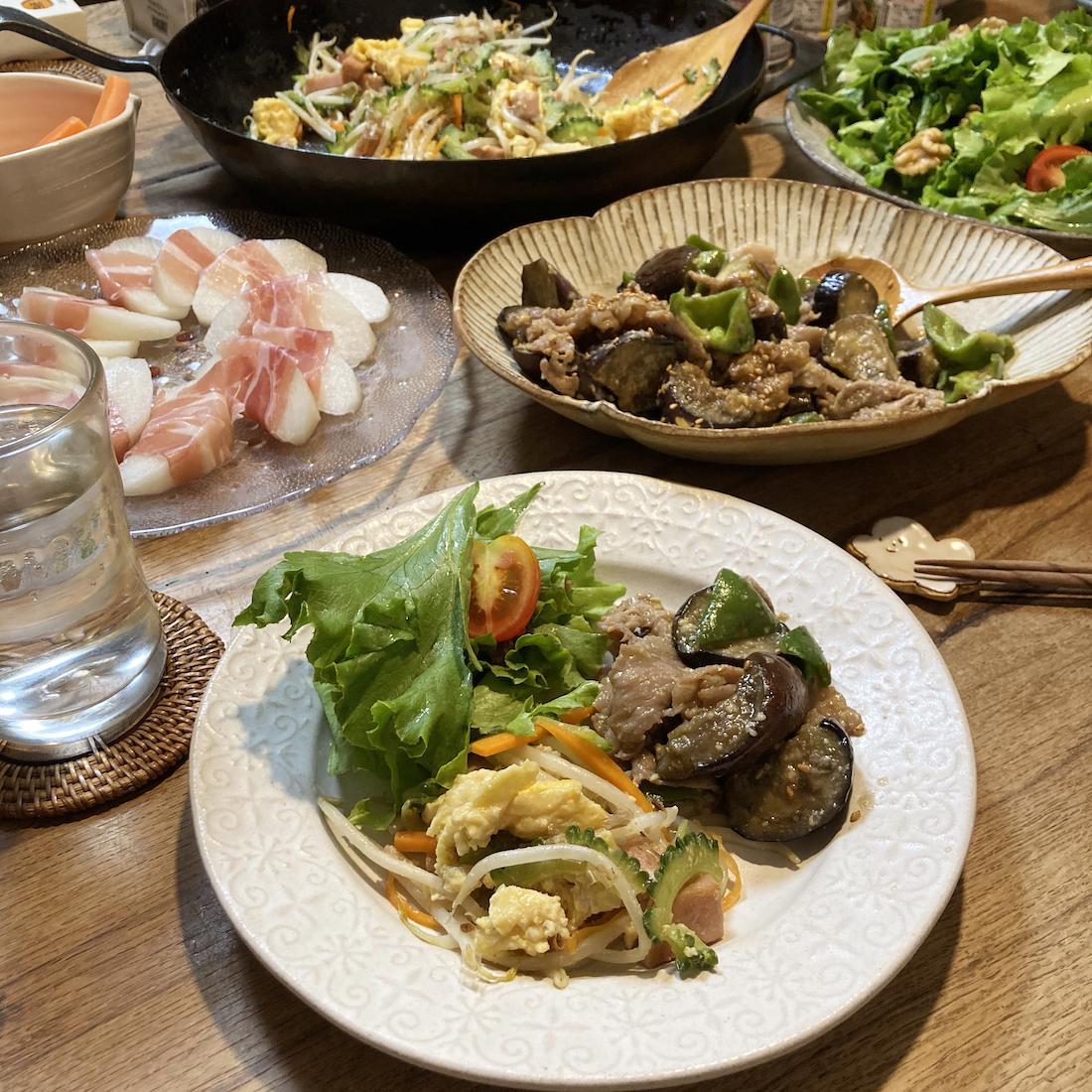 ゴーヤーチャンプルー（スパム）