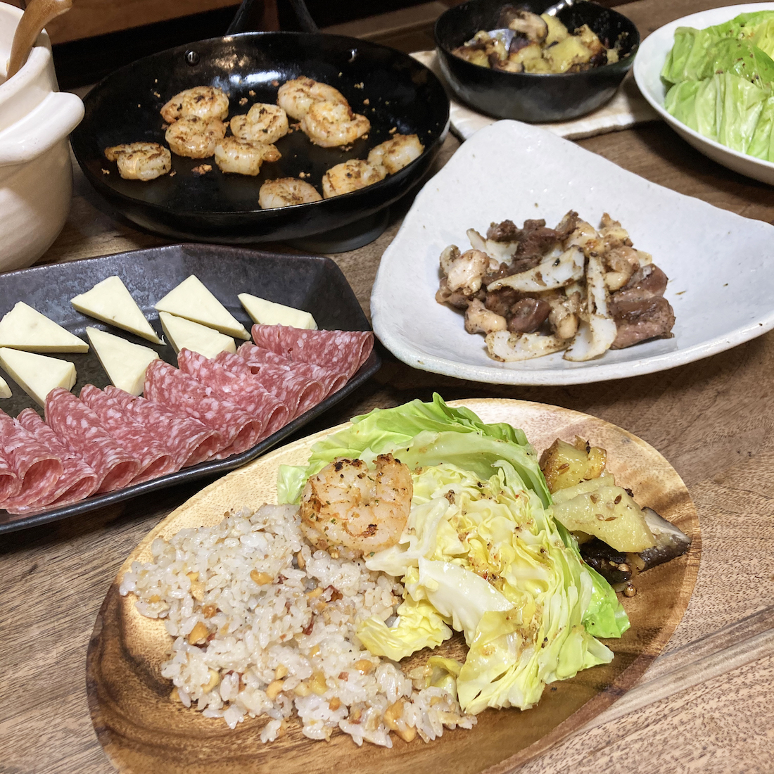 ガーリックシュリンプ＆アヒージョ