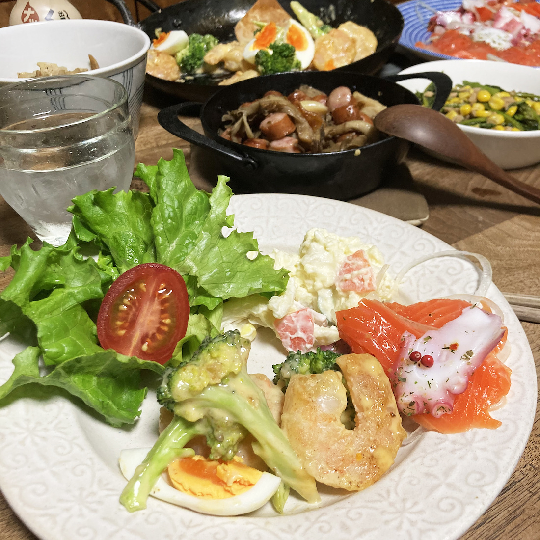 エビマヨ＆アヒージョ